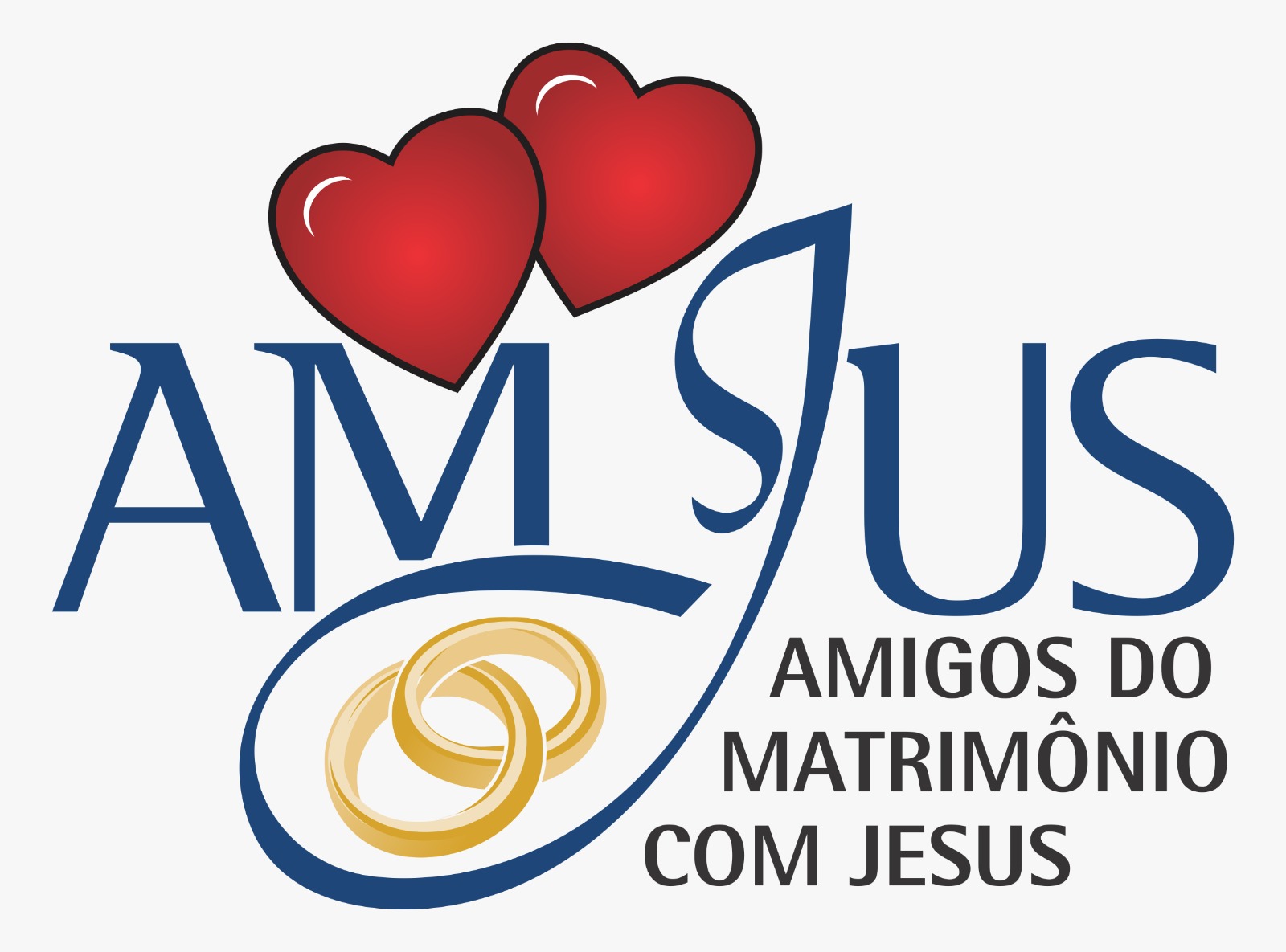Logomarca AMJUS — Amigos do Matrimônio com Jesus